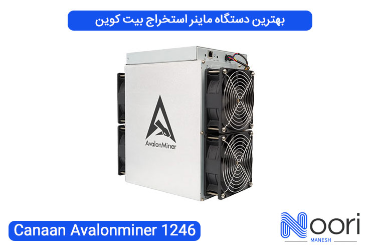 Canaan Avalonminer 1246 بهترین دستگاه ماینر استخراج بیت کوین